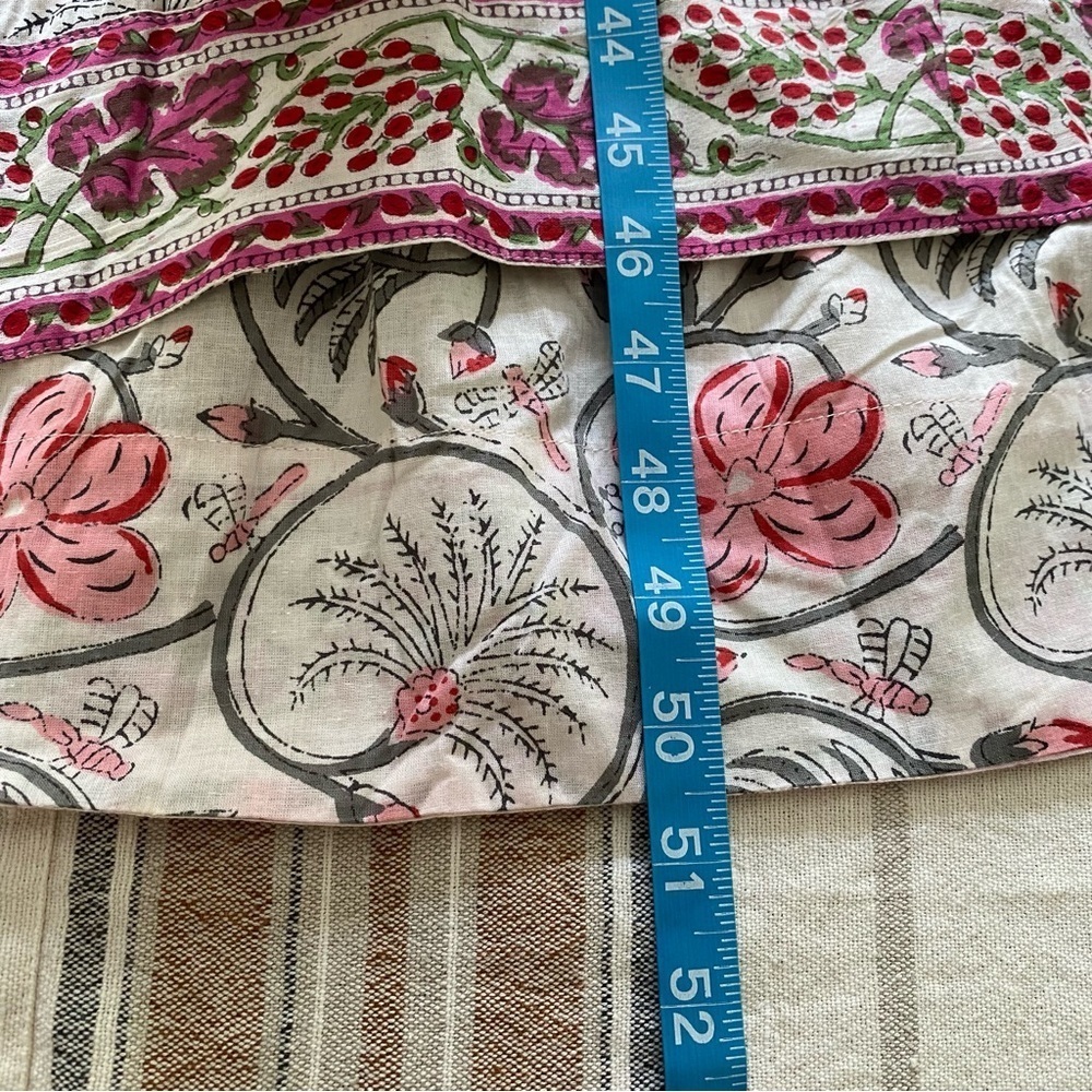 La Plage Pink White Loopy Floral Water Mill Maxi Dress XS - Picture 15 of 16
